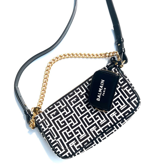 Balenciaga B-Army Canvas Logo Crossbody
